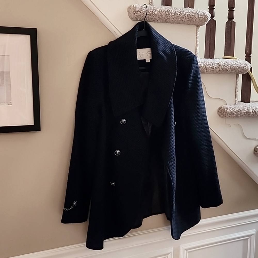 Jessica Simpson Navy Blue Pea Coat